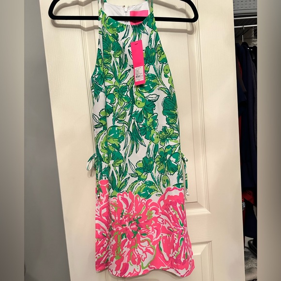 NEW Green & pink romper - Picture 1 of 2